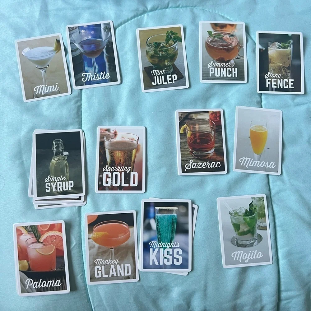 PARAGON Cocktail Recipes Book - Blue and Gold